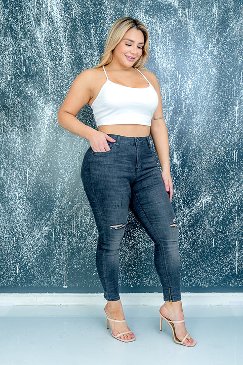 Plus Size Pants (HPS-1554) Black / (14-16-18-20-22 - 2-2-2-1-1)