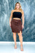 Plus Size Skirt (ZA3505B) Brown / (1X-2X-3X - 2-2-2)
