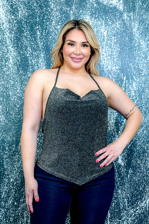 Plus Size Sleeveless Top (ZA3680) Black / (1X-2X-3X - 2-2-2)