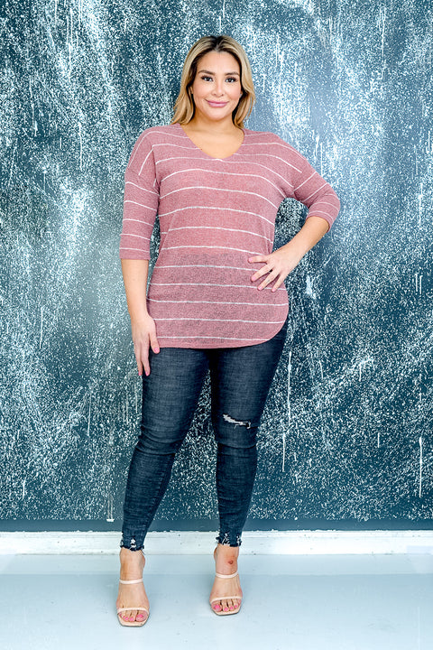 Plus Size Short Sleeve Top (ZA3851) Bric / (1X-2X-3X - 2-2-2)